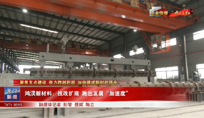 【聚焦支点建设 奋力跨越赶超 加快建成新时代侨乡·工业倍增“开门红”】  鸿淏新材料：技改扩规 跑出发展“加速度”