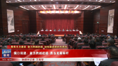 【聚焦支点建设 奋力跨越赶超 加快建成新时代侨乡】  侯口街道：奋力跨越赶超 勇当发展标杆