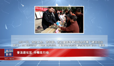 【图说天门】 普法进社区 巾帼在行动