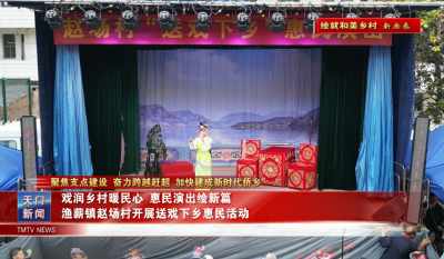 【聚焦支点建设 奋力跨越赶超 加快建成新时代侨乡·绘就和美乡村新画卷】 戏润乡村暖民心 惠民演出绘新篇 渔薪镇赵场村开展送戏下乡惠民活动