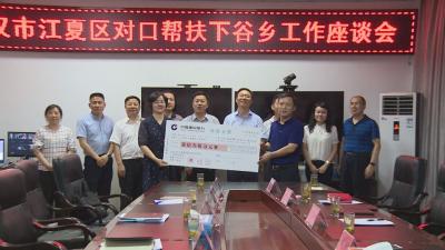 武汉市江夏区向下谷乡捐赠对口帮扶资金730万元