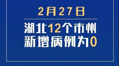 两个县“清零”，12个市州新增病例为零，湖北还传来这20个好消息！