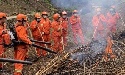 宋洛乡开展防汛防火防地质灾害应急演练