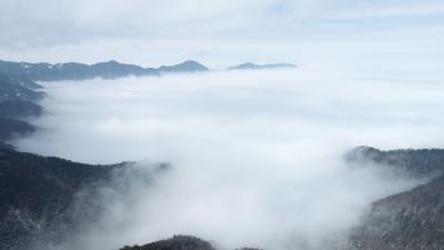 神农架雪后现云海 游客大呼“惊艳!绝美!”