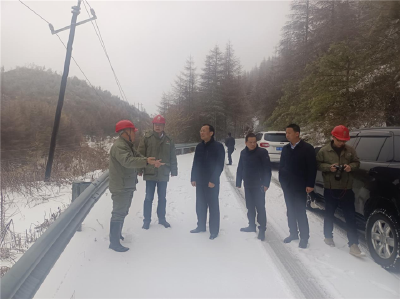 邓民柱带队到红坪镇指导冰雪灾害工作