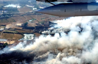 湖北省环保厅空中督查两小时 发现22处秸秆焚烧点