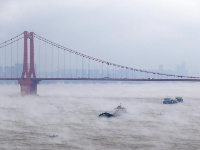 湖北|长江江面烟波浩渺“仙气”蒸腾