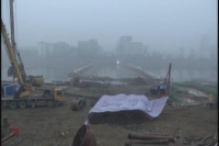 㵐水一桥重建提速 桩基施工进展顺利