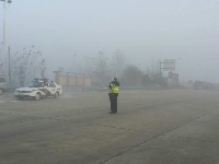 今早大雾锁城 麻竹高速公路大随段全线已实施交通管制
