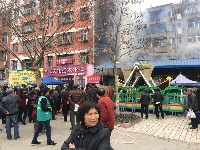 今天上午，神农公园内游乐场发生火灾