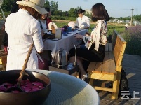 有试过在这么美丽的花海里品茶吗？