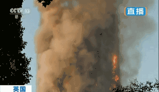 伦敦一高楼被大火吞噬7小时 已造成数人遇难 仍有多人被困