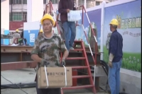 㵐水一桥建设忙  真爱医院送清凉