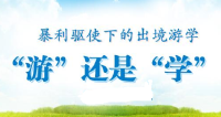 出境游学，只游不学真急人 