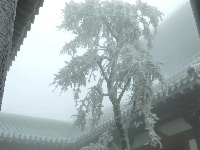 楚北天空第一峰迎今年入冬第一场雪