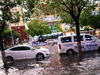昨晚，随州突降暴雨，城区一片汪洋