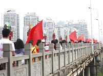 文明出行季·环白云湖健步行活动正在进行中