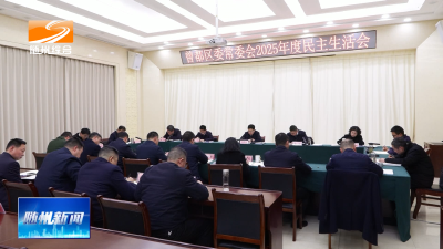 V视| 马泽江参加指导曾都区委常委会2025年度民主生活会时强调  抬升发展标杆淬炼担当作风 努力以一域之光为全局添彩