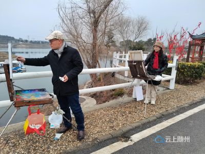 丹青绘冬韵 山水入画来 “广水画家画广水”走进随州旅游一号公路 
