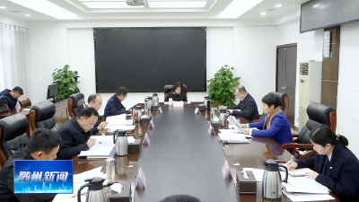 V视|市政府党组召开2025年度民主生活会