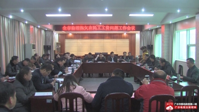 我市召开治理拖欠农民工工资问题工作会