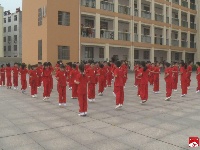 广水市第二实验小学首届武术操比赛