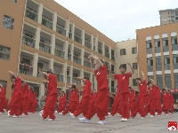 广水市第二实验小学首届武术操比赛