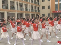 广水市第二实验小学首届武术操比赛
