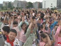 广水市第二实验小学首届武术操比赛