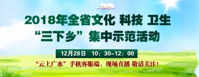 2018年全省文化、科技、卫生“三下乡”集中示范活动