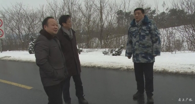 李承国深入主要区域、主要交通道路检查铲雪除冰保畅通工作