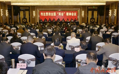 我市召开传达贯彻全国“两会”精神会议 部署当前重点工作