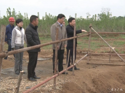 田涛督办乡镇污水处理厂建设工程