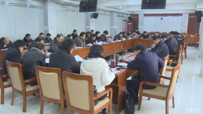 田涛主持专题会议 讨论修改完善《政府工作报告》