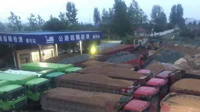 广水“警路”联合“治超” 一夜查扣违法货车16台