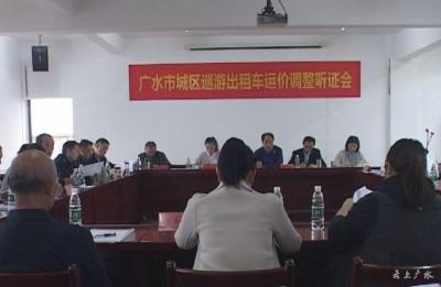 我市召开城区出租车运价调整听证会