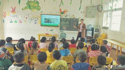 蔡河镇北街幼儿园开展森林防火教育