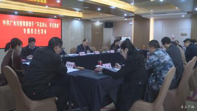 市委常委班子召开“不忘初心 牢记使命”专题民主生活会