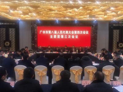 市八届人大四次会议主席团召开第三次会议