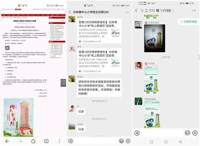 长岭镇中心小学开展“网上祭英烈”活动