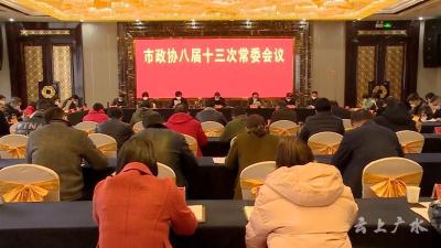 市政协召开八届十三次常委会