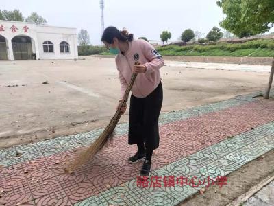 骆店镇中心小学开展“防疫有我，爱卫同行”爱国卫生月活动