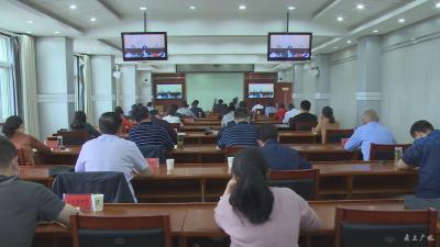 我市组织收听收看全省第七次人口普查工作电视电话会