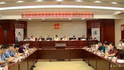 市八届人大常委会召开第二十九次会议