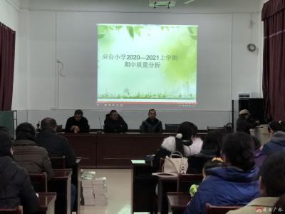 城郊应台小学召开期中教学质量分析会