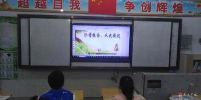 太平镇红旗中心小学开展“厉行节约  反对浪费” 宣传教育活动