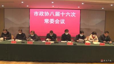 市政协召开八届十六次常委会