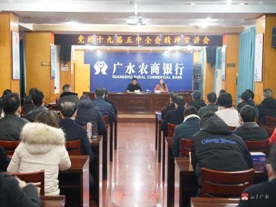 市人行组织举办全市金融系统党的十九届五中全会精神宣讲报告会