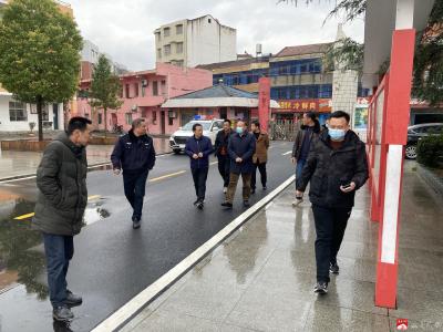 市政法委到陈巷镇中心中学督查安全工作
