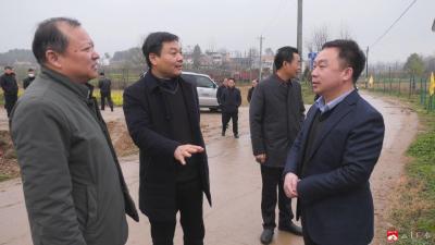 杨光胜调研指导应余线美丽乡村和鄂北水资源配置工程建设
